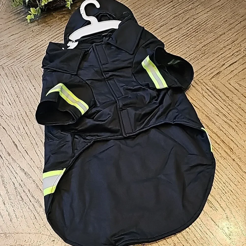XL firefighter dog costume with hat NWOT